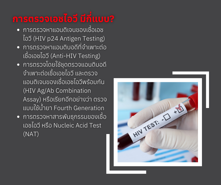 การตรวจเอชไอวี มีกี่แบบ
