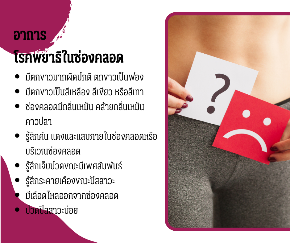 อาการโรคพยาธิในช่องคลอด